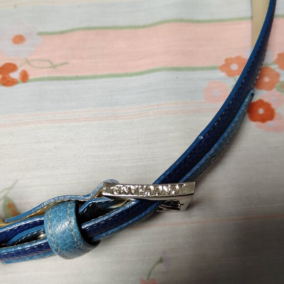 ❤️Womens LONGCHAMP PARIS Blue / Silver Buckle Belt Size M 30-34 main image 9